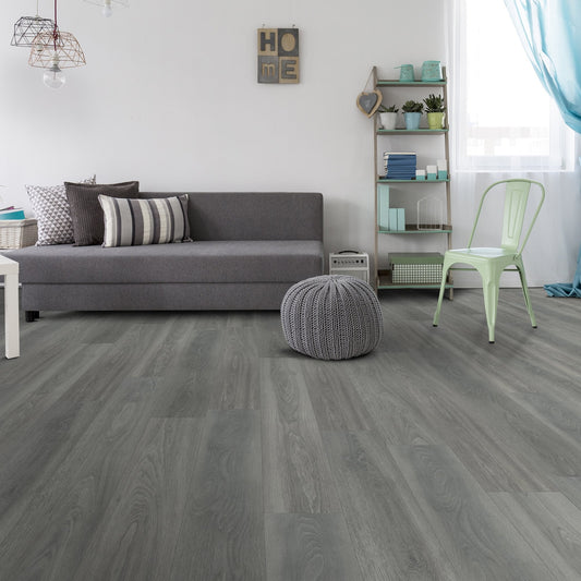 Silver Grey Oak - Comfort Luxe 12mm Laminate Flooring (122134)