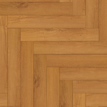 Warm Harvest Oak - Comfort Luxe 12mm Laminate Herringbone Flooring (122147)