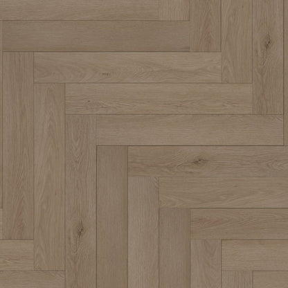 Silver Serenity Oak - Comfort Luxe 12mm Laminate Herringbone Flooring (122146)