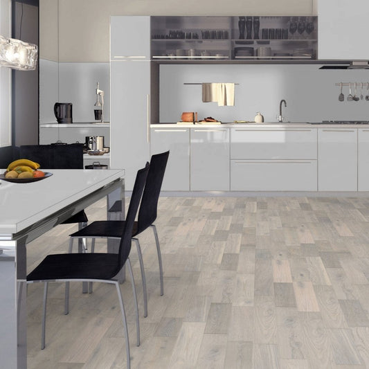 Ivory White Oak - Premier 14mm Matt UV lacquer Engineered Real Wood Flooring (68607)