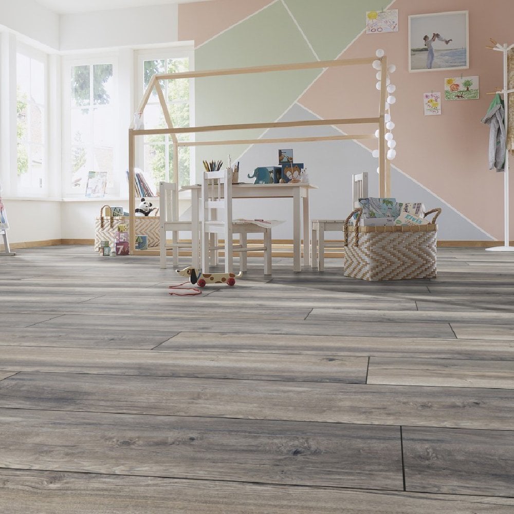 Harbour Grey Oak - Exquisite Plus 8mm Laminate Flooring (54195)