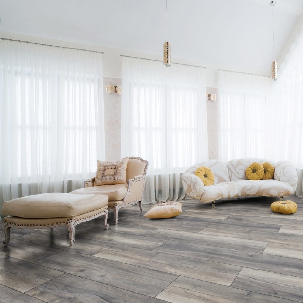 Harbour Grey Oak - Exquisite Plus 8mm Laminate Flooring (54195)