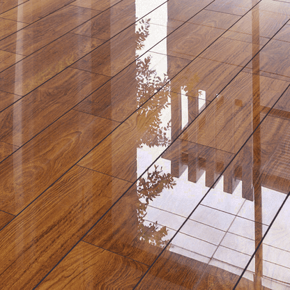 Karoo Merbau - Lustre 8mm High Gloss Laminate Flooring (84868)