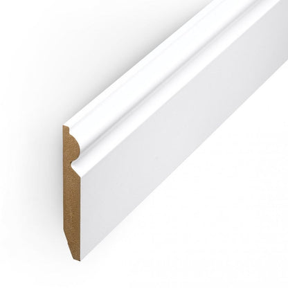 White - 2.4m Torus Laminate Skirting Board (84888)
