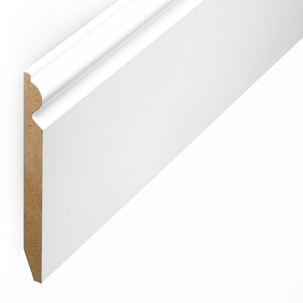 White - 2.4m Torus Laminate Skirting Board (84888)