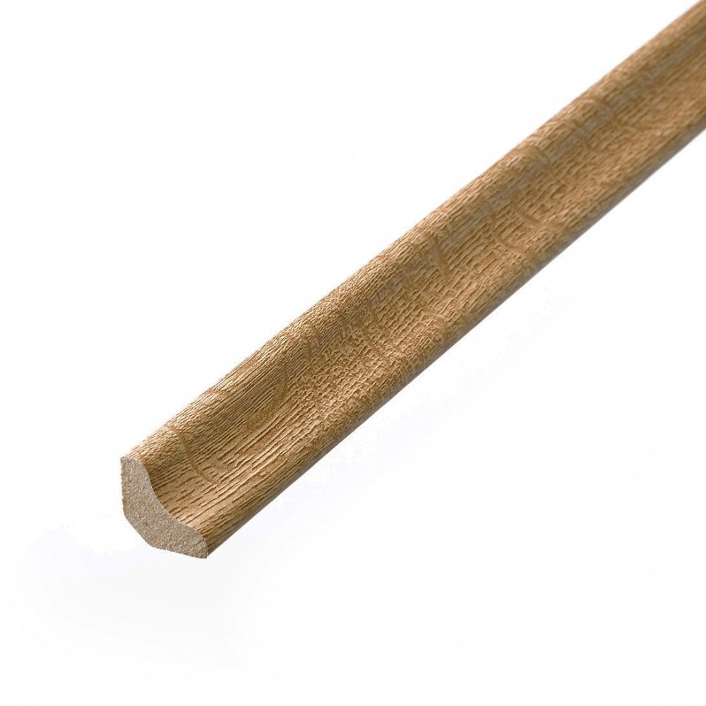 Dark oak 2.4m Laminate Scotia Beading