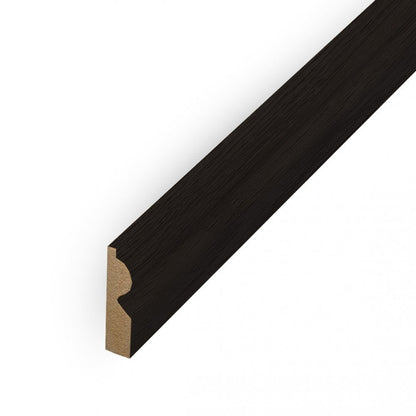 Black - 2.4m Torus Laminate Skirting Board (84894)