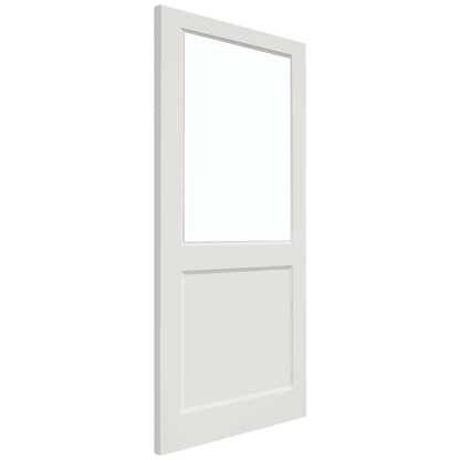 External White Primed 2XG Clear Double Glazed Door (LOL2XGWP)