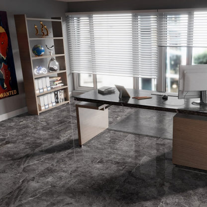 Agios Scuro - Lustre Stone 8mm High Gloss Laminate Flooring (91933)