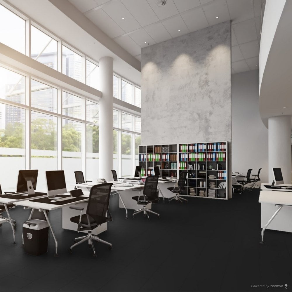 Black - Lustre SPC 6mm High Gloss Rigid Core Vinyl Flooring (108418)