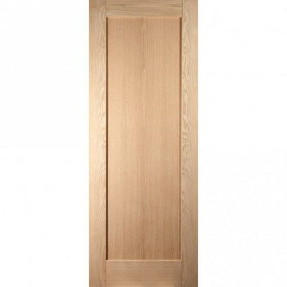 White Oak Internal Unfinished Shaker 1 Panel Door (121824)