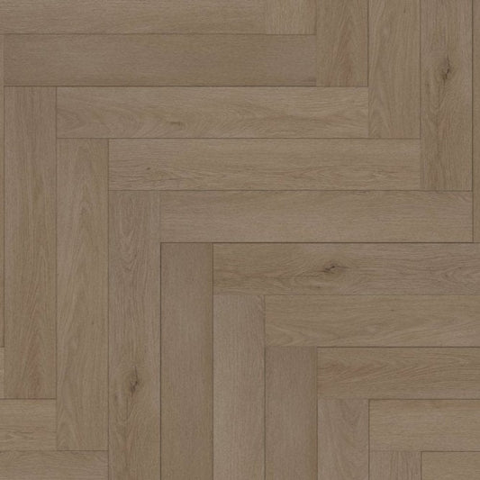 Silver Serenity Oak - Comfort Luxe 12mm Laminate Herringbone Sample (SKU-343978)