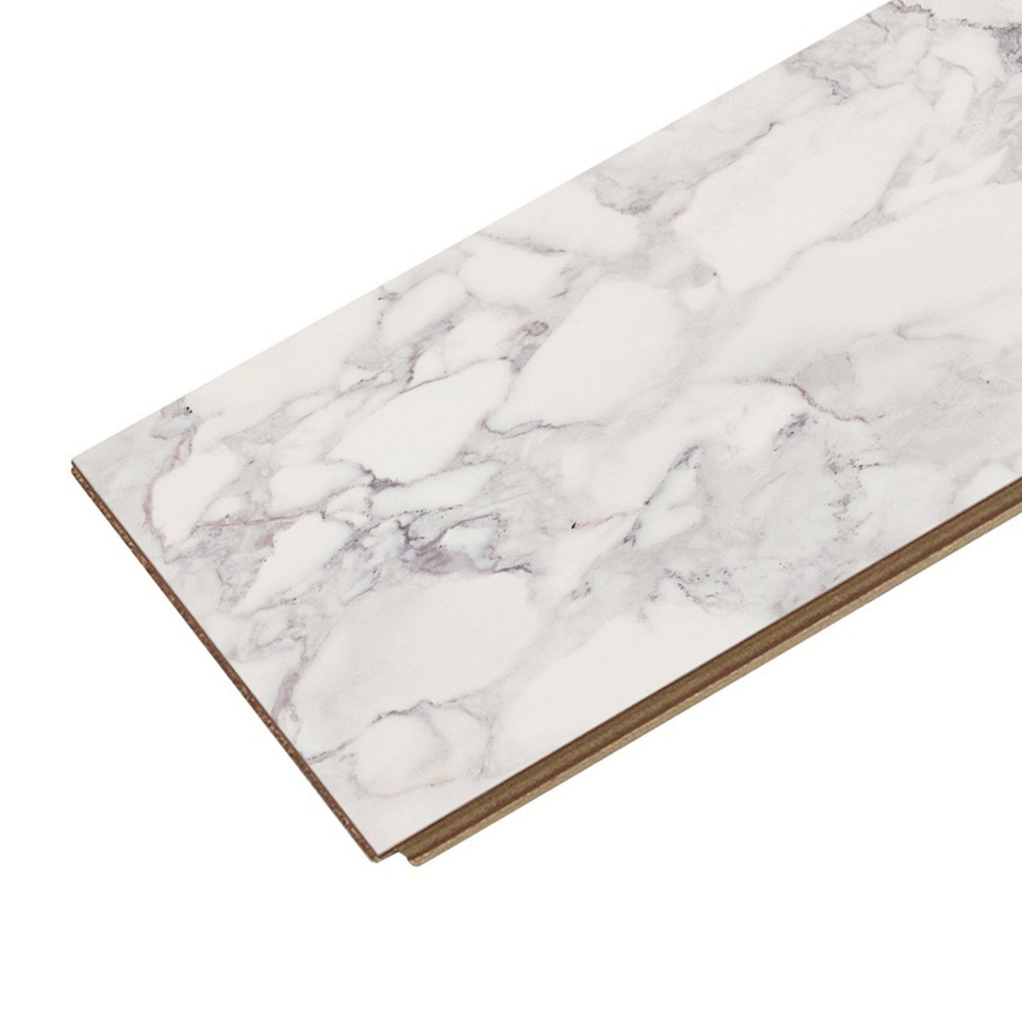 White Marble - Aqua Pro 8.5mm High Gloss Laminate Flooring (122130)