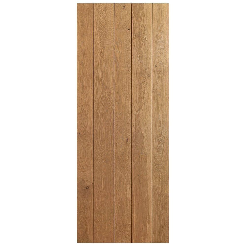 Oak Internal Unfinished Rustic Grange Solid Ledged Door (122345)