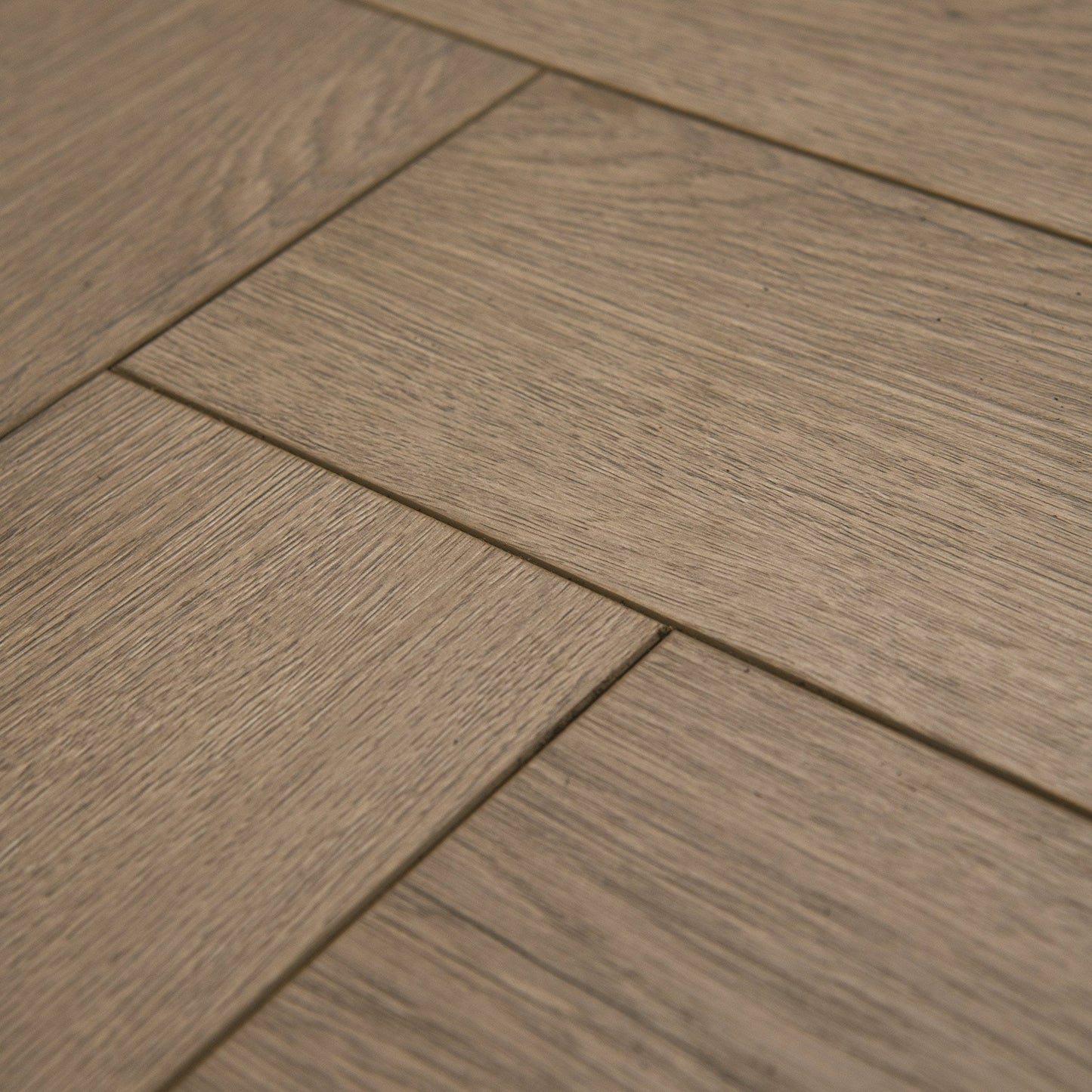 Silver Serenity Oak - Comfort Luxe 12mm Laminate Herringbone Flooring (122146)