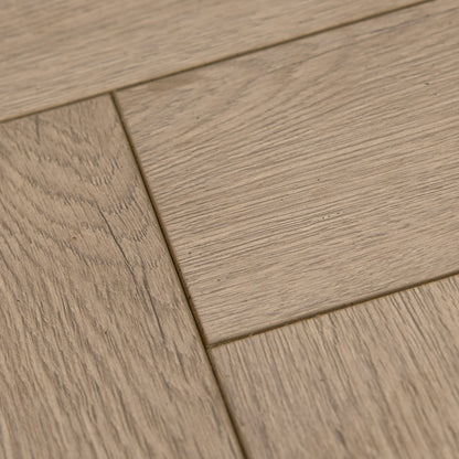 Silver Serenity Oak - Comfort Luxe 12mm Laminate Herringbone Flooring (122146)