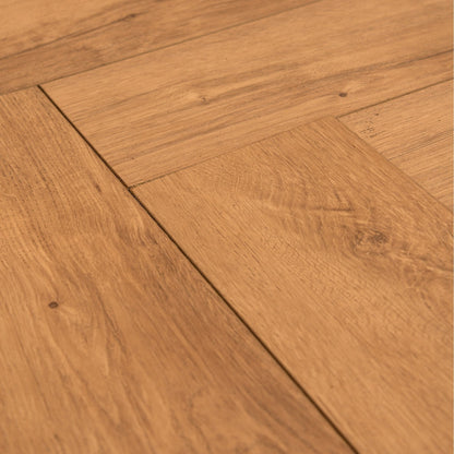 Warm Harvest Oak - Comfort Luxe 12mm Laminate Herringbone Flooring (122147)
