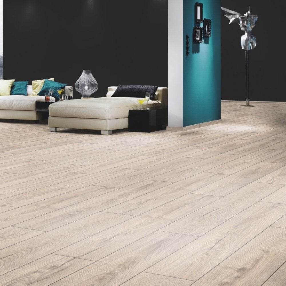 Mushroom Carpenter Oak - Atlantic 10mm Handscraped Moisture Resistant Laminate Flooring (122470)