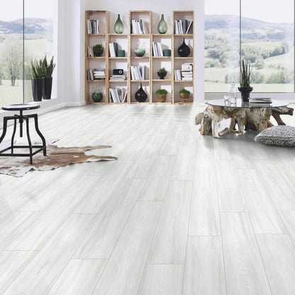 Virgin Scandi Larch - Atlantic 10mm Handscraped Moisture Resistant Laminate Flooring (122471)