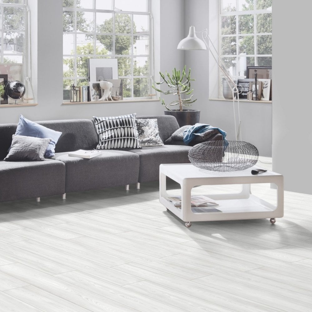Virgin Scandi Larch - Atlantic 10mm Handscraped Moisture Resistant Laminate Flooring (122471)