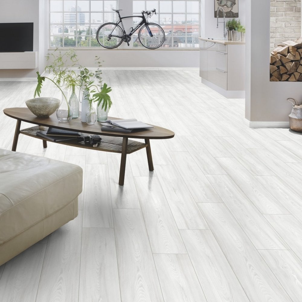 Virgin Scandi Larch - Atlantic 10mm Handscraped Moisture Resistant Laminate Flooring (122471)