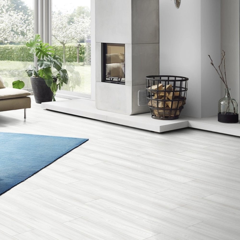 Virgin Scandi Larch - Atlantic 10mm Handscraped Moisture Resistant Laminate Flooring (122471)