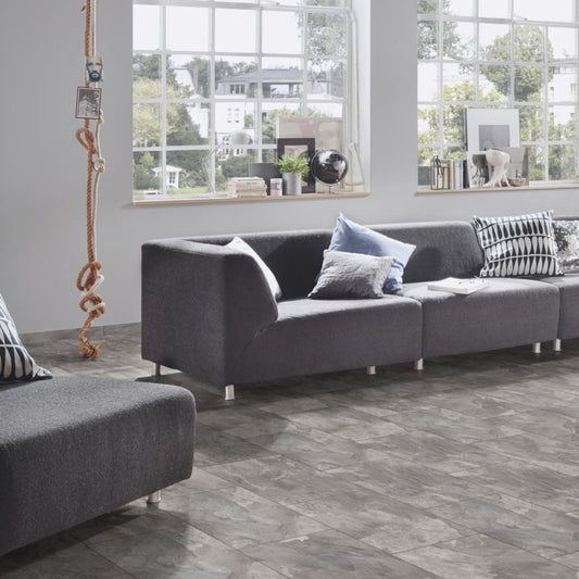 Krono Original | Silverado Slate Impressions 8mm Moisture Resistant Laminate Sample - K387 (SKU-344608)