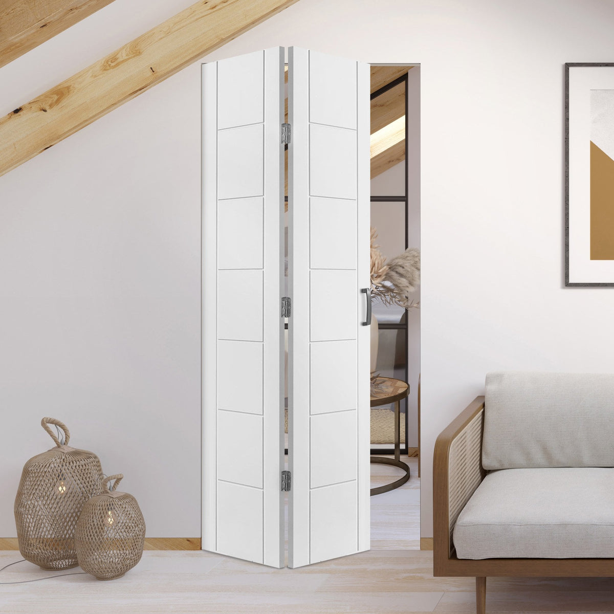 Internal Primed Pedrena Bi Fold Door