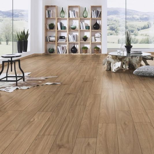 Krono Original | Credenza Oak - Vario Supernatural 8mm Laminate Sample - K338 (SKU-344765)