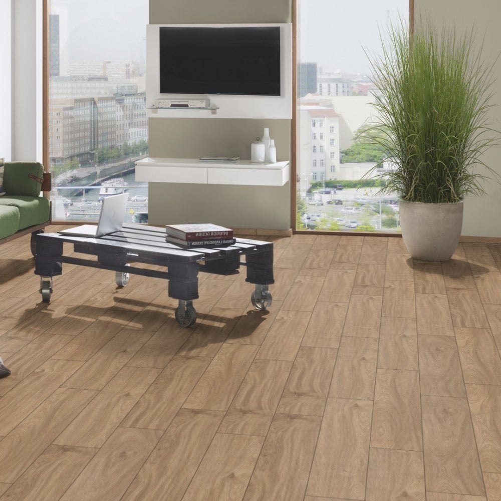 Credenza Oak - Supernatural Classic 8mm Embossed Laminate Flooring (122561)