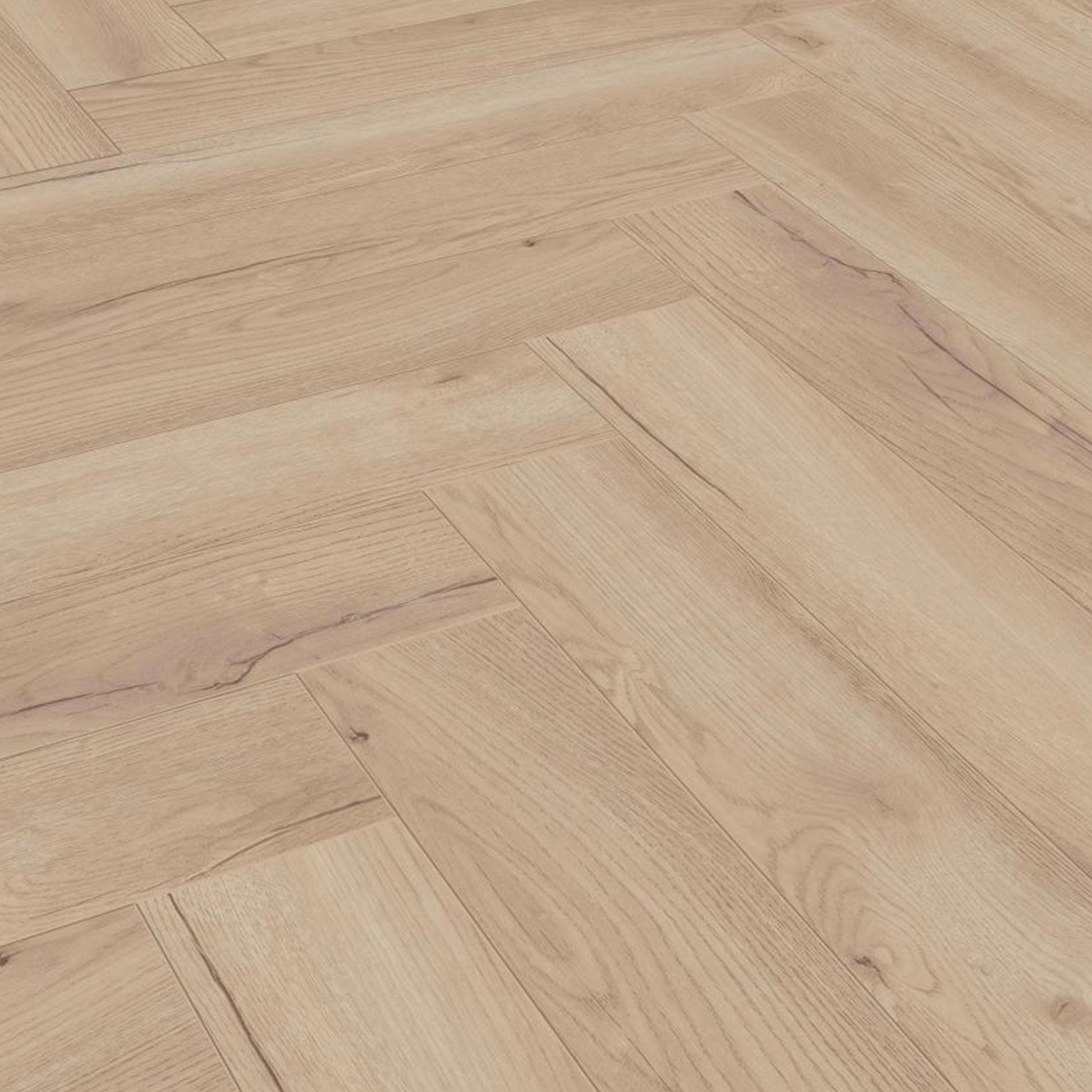 Tolouse Oak - Herringbone 8mm Laminate Flooring (122369)