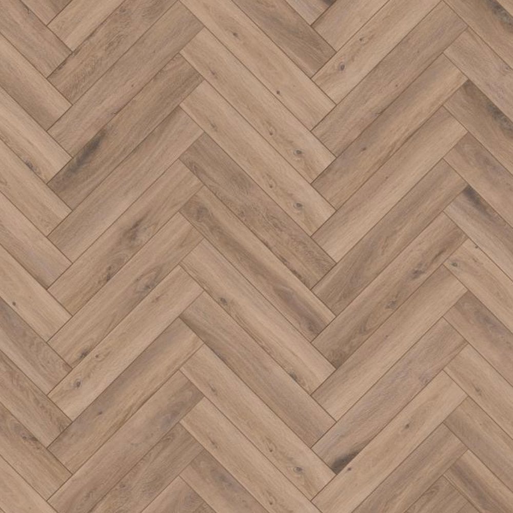 Kronotex | Metz Oak - Herringbone 8mm Laminate Sample - D3766 (SKU-344537)