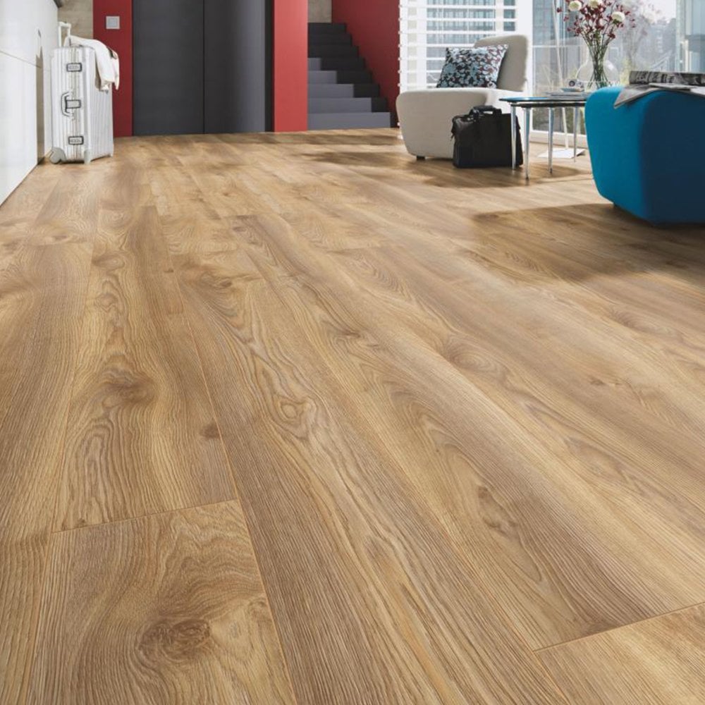 Kronotex | Macro Oak Nature - Mammut Long Plank 12mm Laminate Sample - D4794 (SKU-344550)