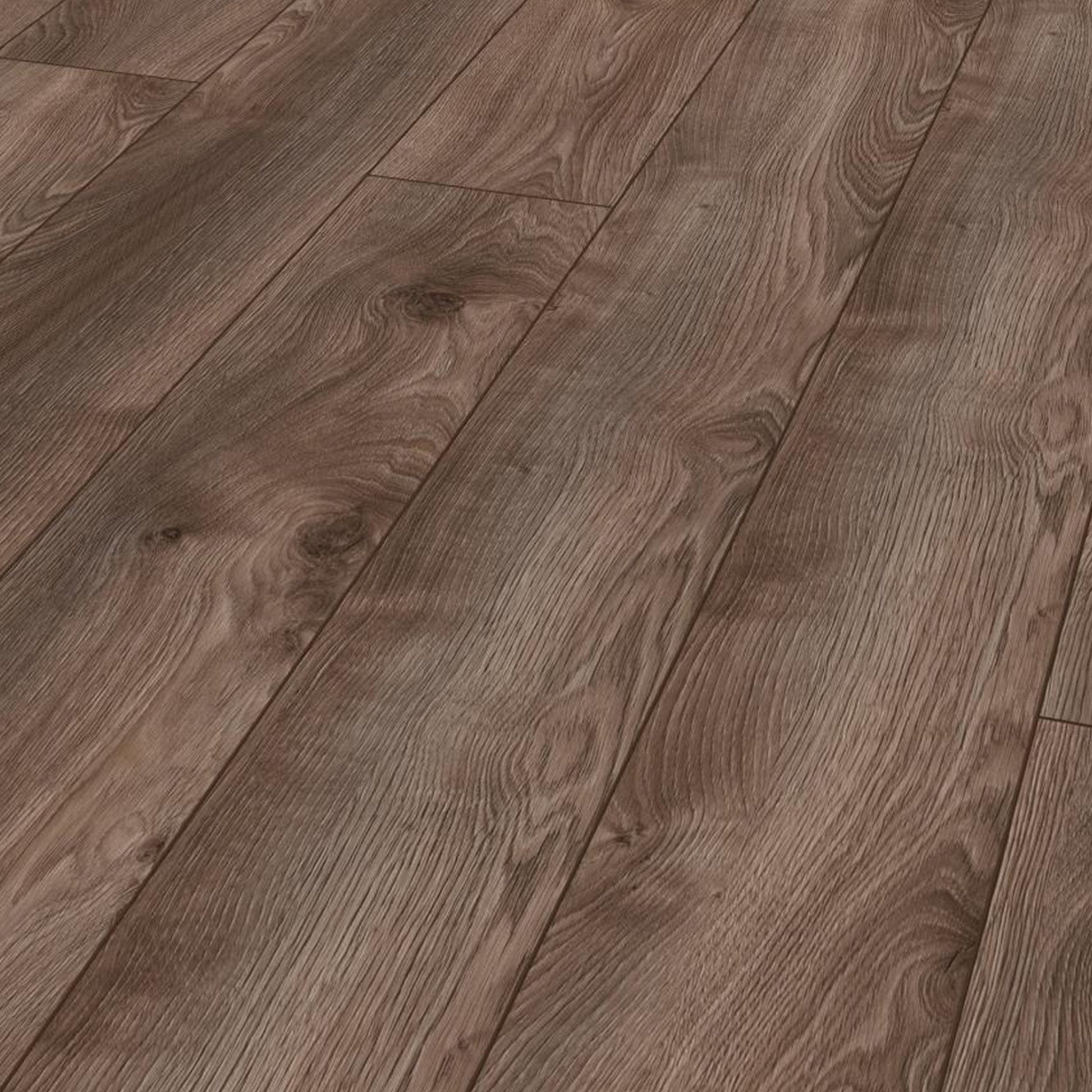 Kronotex | Macro Oak Brown - Mammut Plus Long Plank 10mm Laminate Sample - D4791 (SKU-344554)