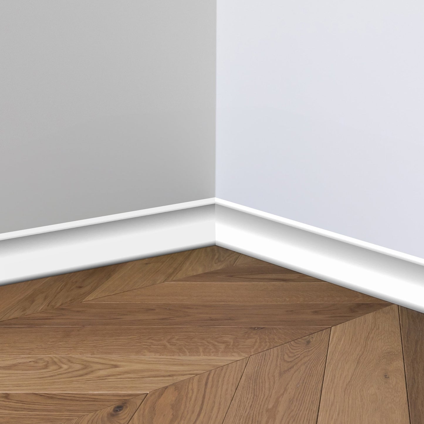 2.4m White Gloss Wrapped Half Round Moulding (120116)