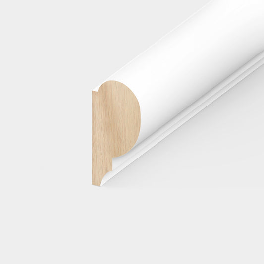 White - 2.4m Painted Picture Rail Moulding (122320)