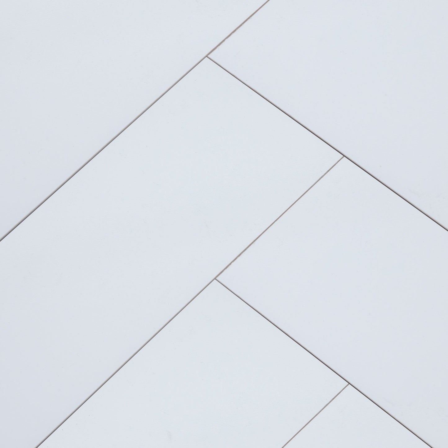 White - Lustre Herrringbone 6mm High Gloss Luxury Vinyl Flooring (122977)