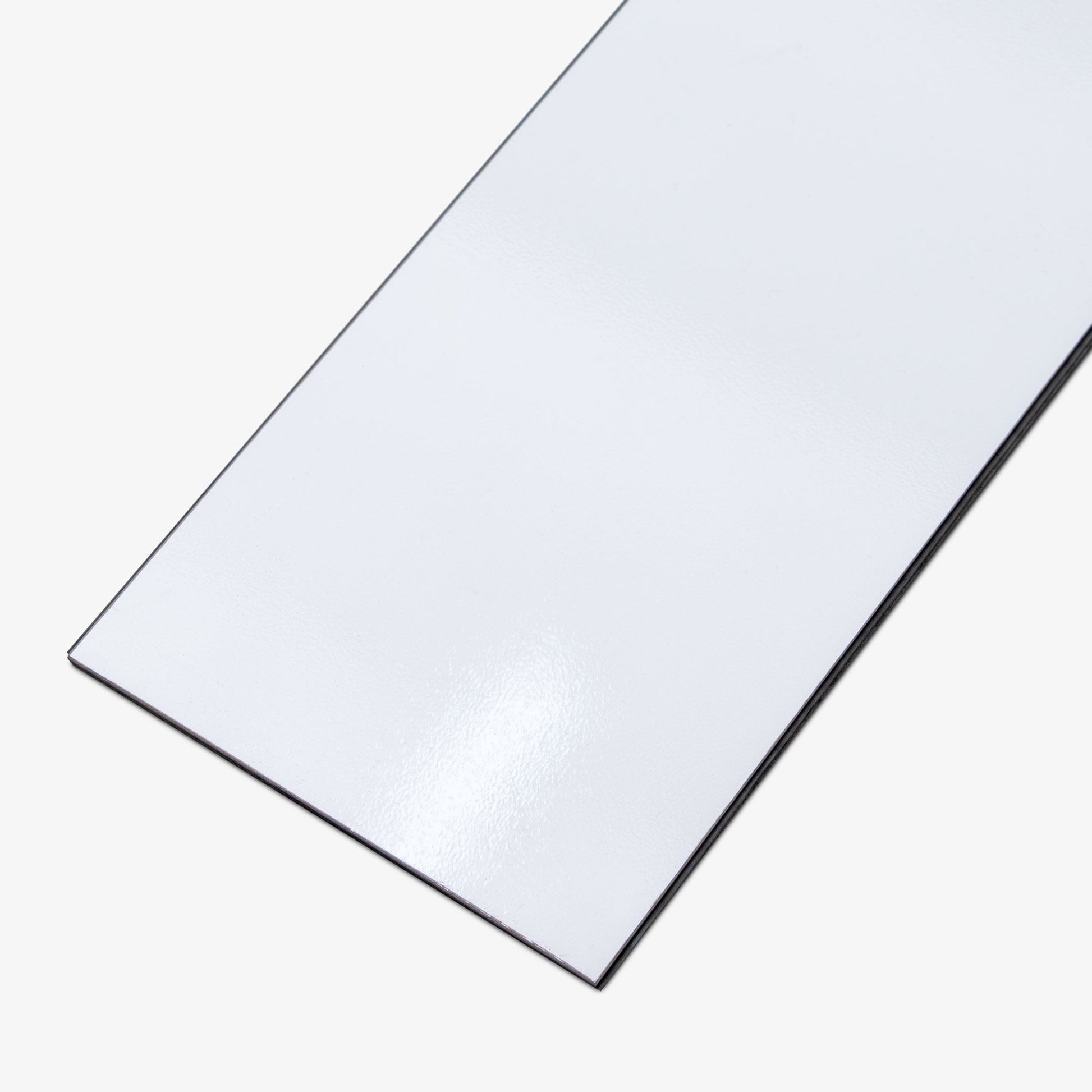 White - Lustre Herrringbone 6mm High Gloss Luxury Vinyl Flooring (122977)