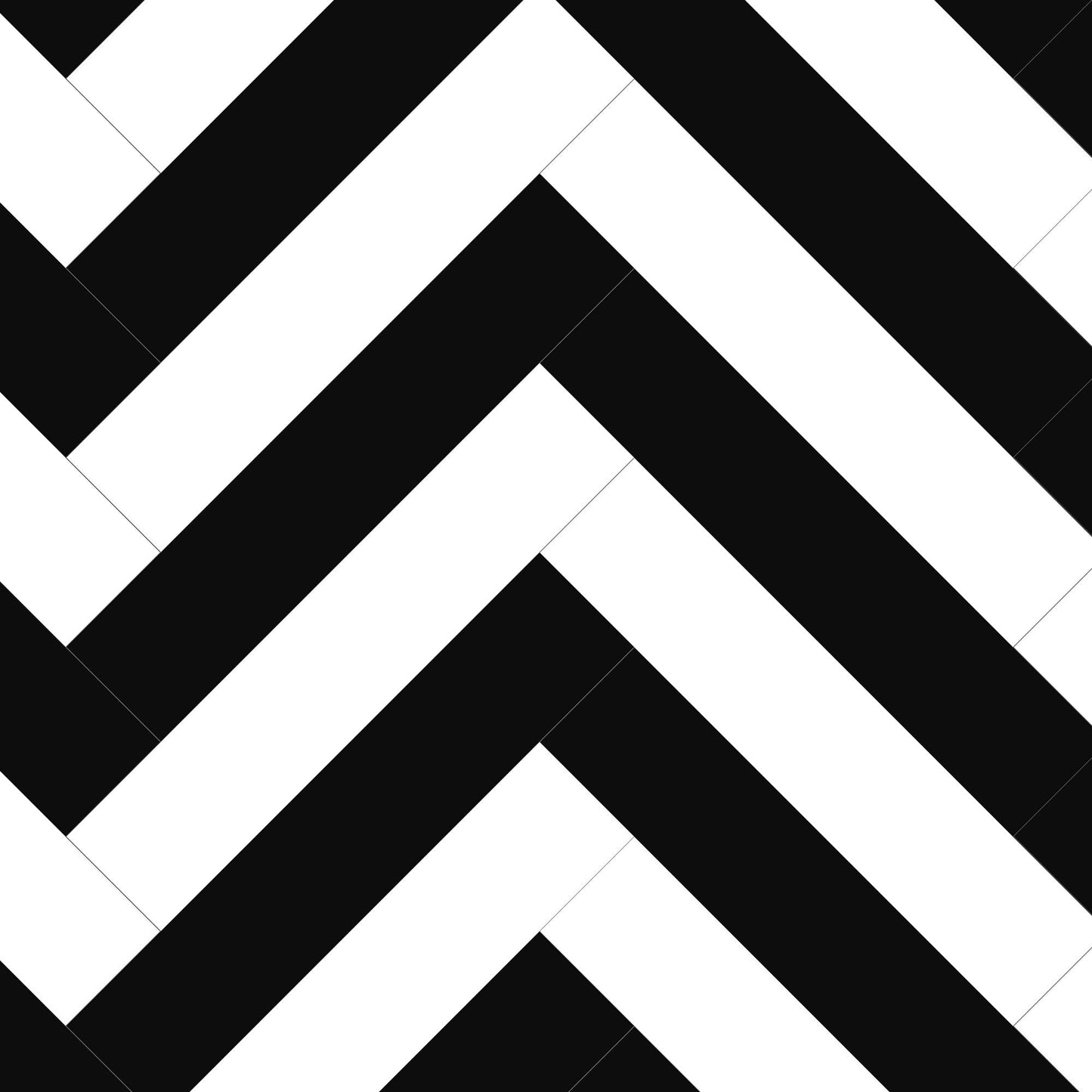 Black & White - Lustre Herrringbone 6mm Luxury Vinyl Flooring (123053)