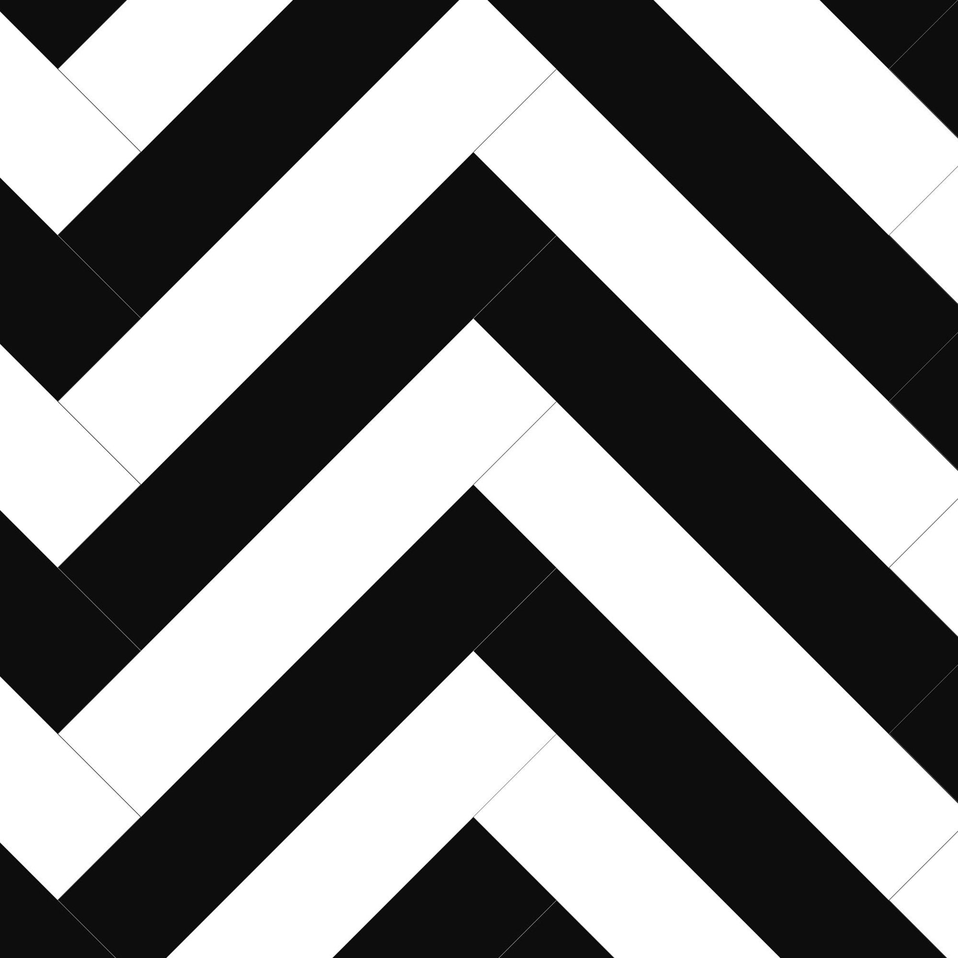 Black & White - Lustre Herrringbone 6mm Luxury Vinyl Flooring (123053)