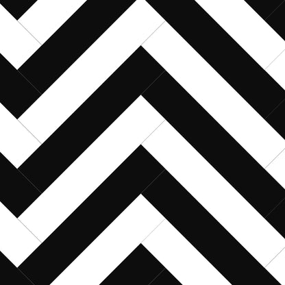 Black & White - Lustre Herrringbone 6mm Luxury Vinyl Flooring (123053)