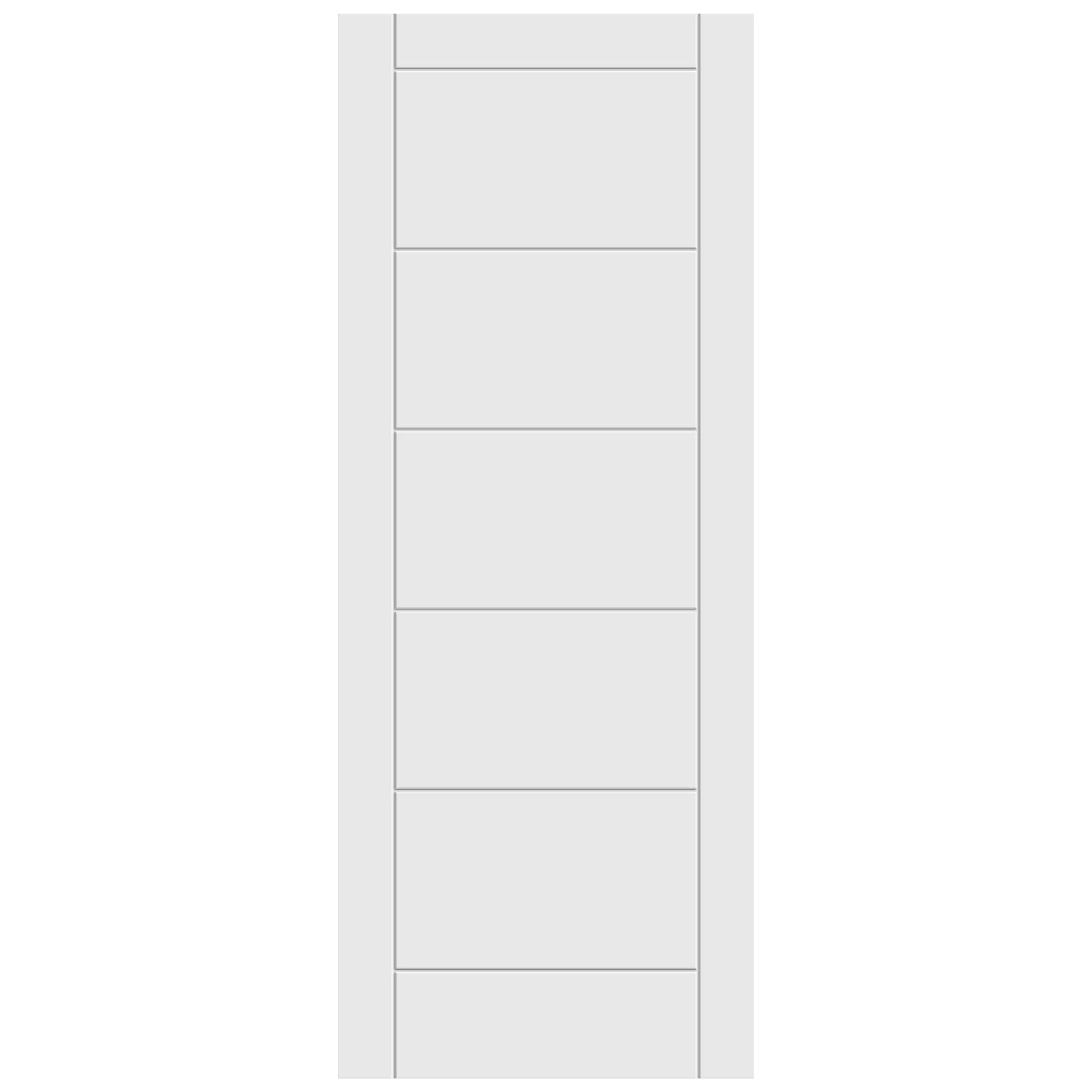 White Internal Primed 7 Panel Ladder Door (121739)