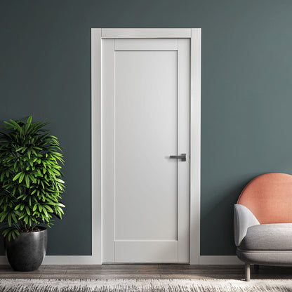 White Internal Primed Moda 1 Panel Door (121744)