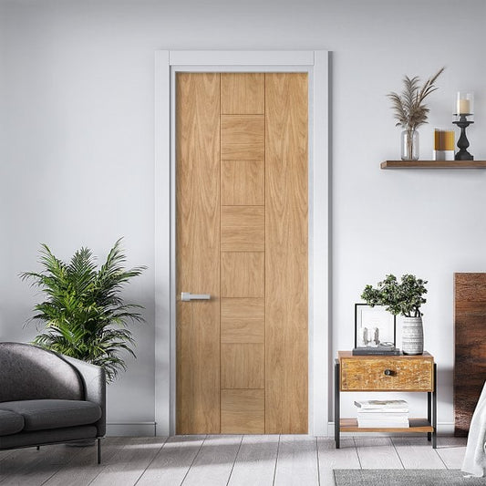 White Oak Internal Unfinished Cube Door (121780)