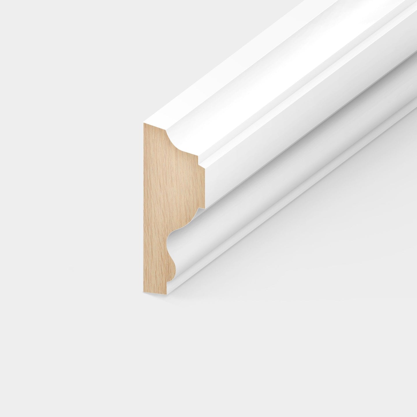 White - 2.4m Painted Decorative Panel Moulding (122315)