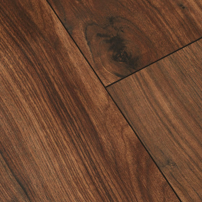 Walnut - Lustre 8mm High Gloss Laminate Flooring (84867)