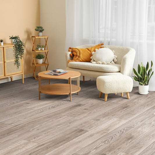 Boulder Oak - Eurohome Vario+ 12mm Laminate Flooring (122443)