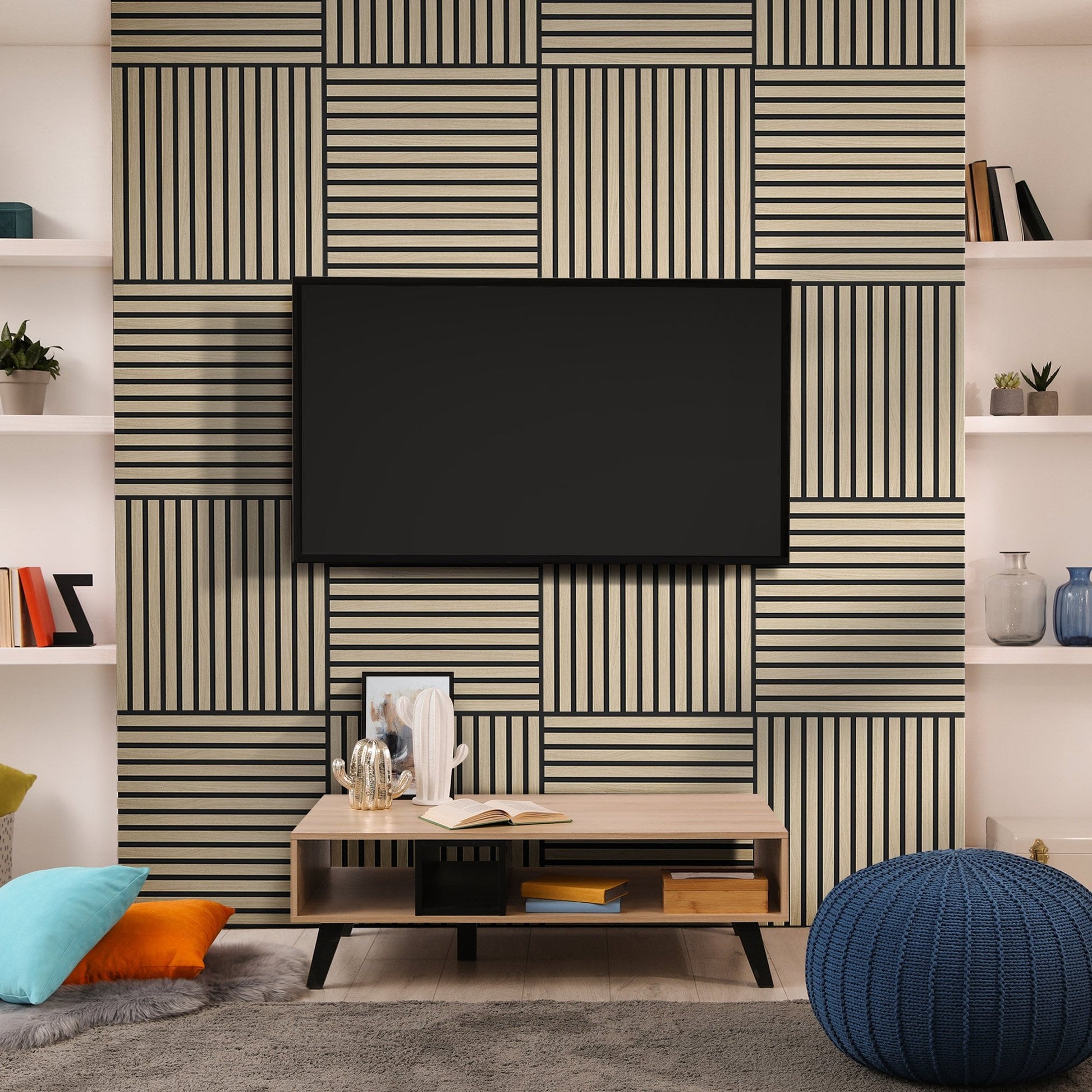 Ivory White - Elevation Acoustic Wall Panelling (121618)