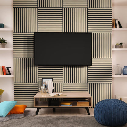 Ivory White - Elevation Acoustic Wall Panelling (121618)