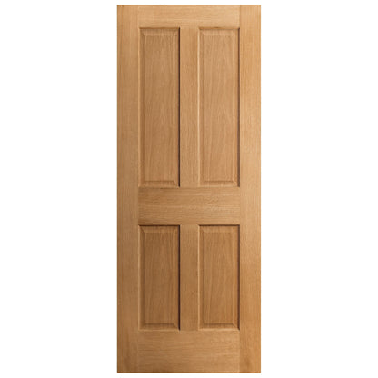 Oak Internal Fully Finished Victorian Made-to-Measure FD30 Fire Door (122652)